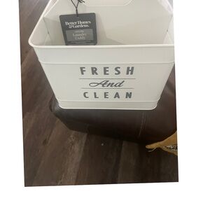 Better Homes And Gardens Fresh And Clean White Laundry Bin